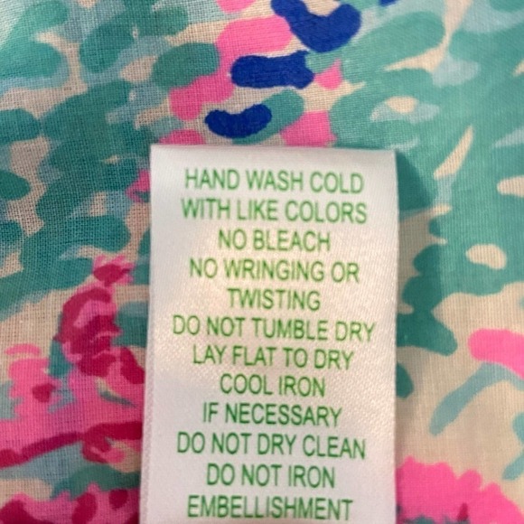 Lilly Pulitzer Sarasota Beaded Tunic Electric Feel Cameo White - Picture 14 of 15